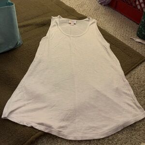 Lularoe White Tank Top Size S